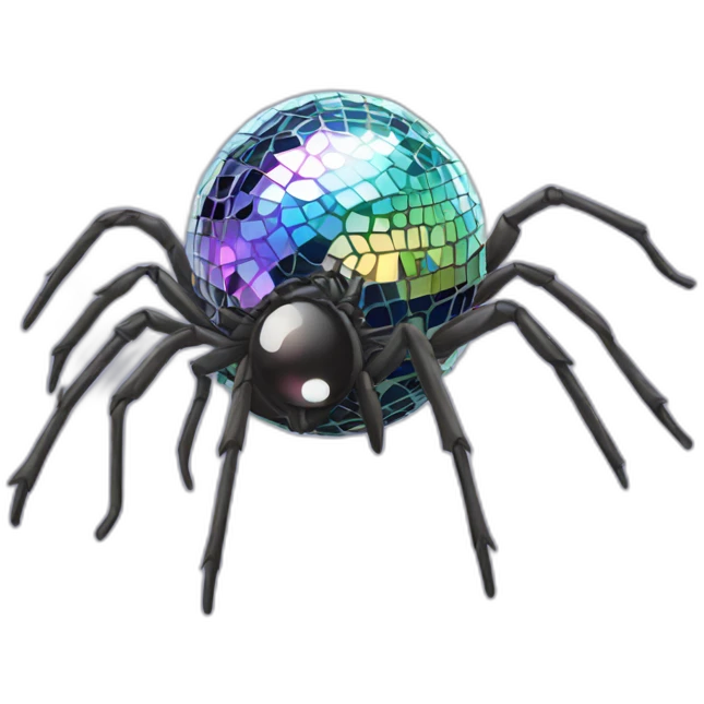 Disco Ball Spider emoji