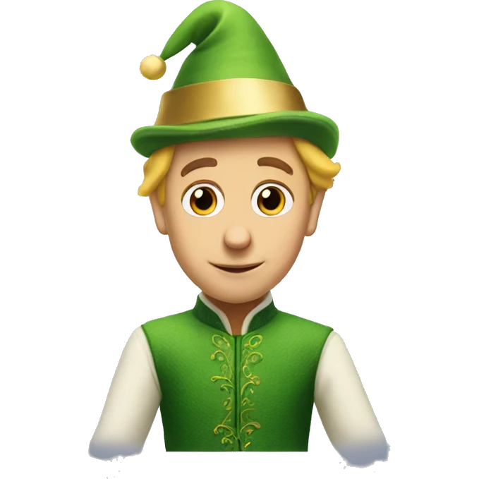 Buddy the Elf cute with hat emoji