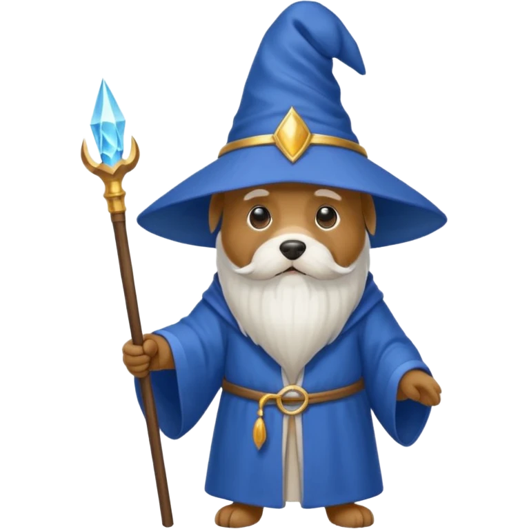 Dog wizard emoji
