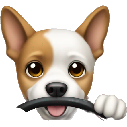 Dog driving an Alfa Romeo emoji