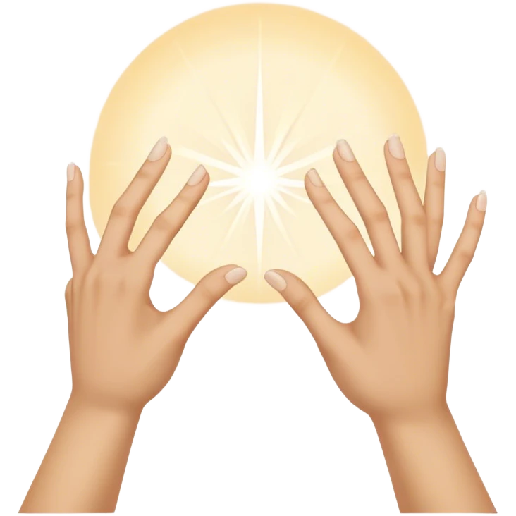 Création of Adam hands  emoji