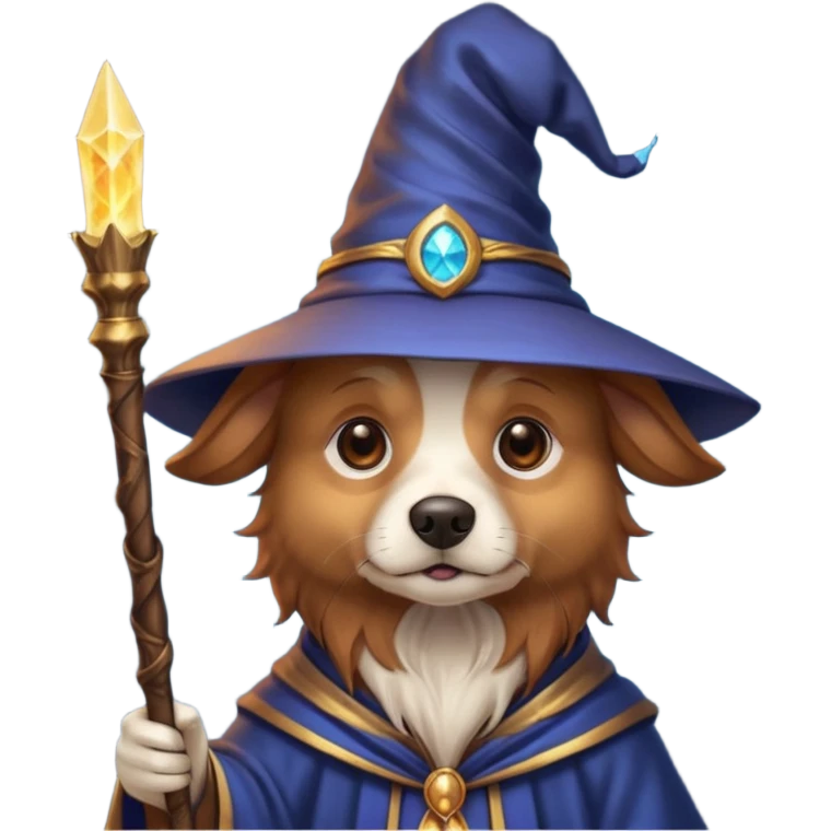 Dog wizard emoji