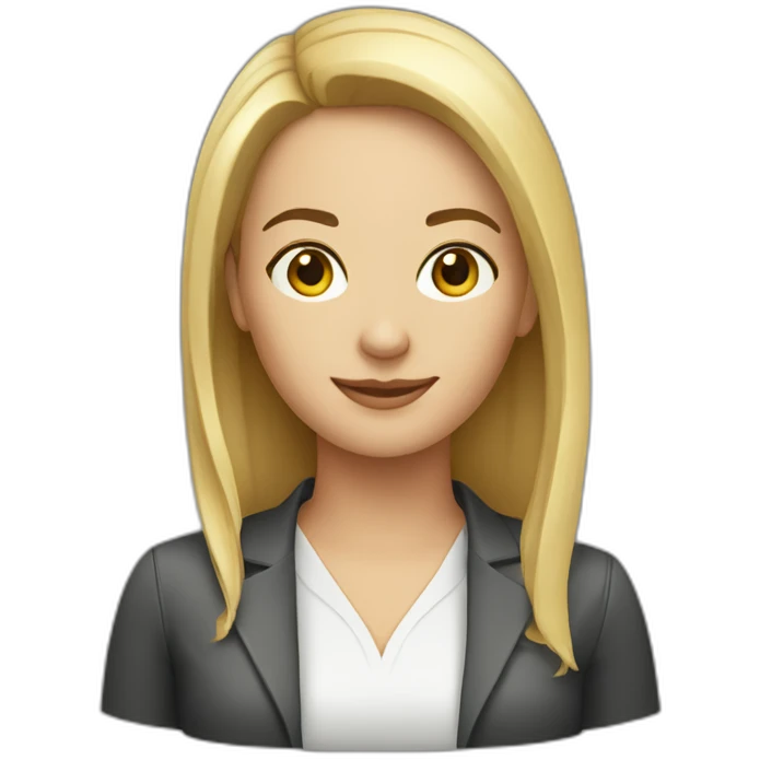 community manager woman caucasic emoji