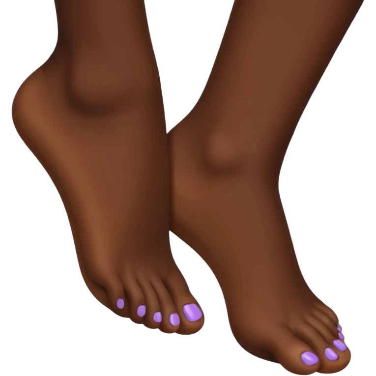 Sexy ebony feet emoji