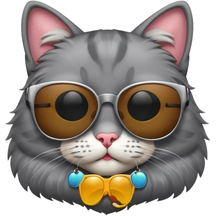 Cat wearing sunglasses emoji