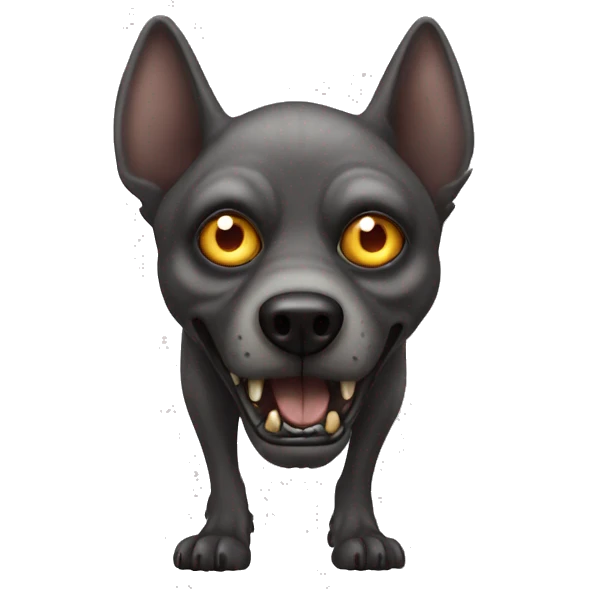 Scary dog skinwalker  emoji