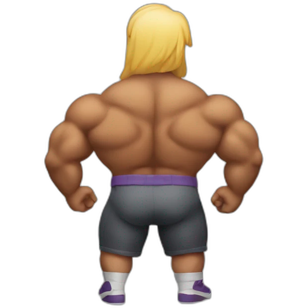 Big musclar back emoji