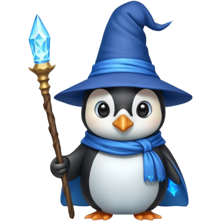 Penguin Wizard emoji