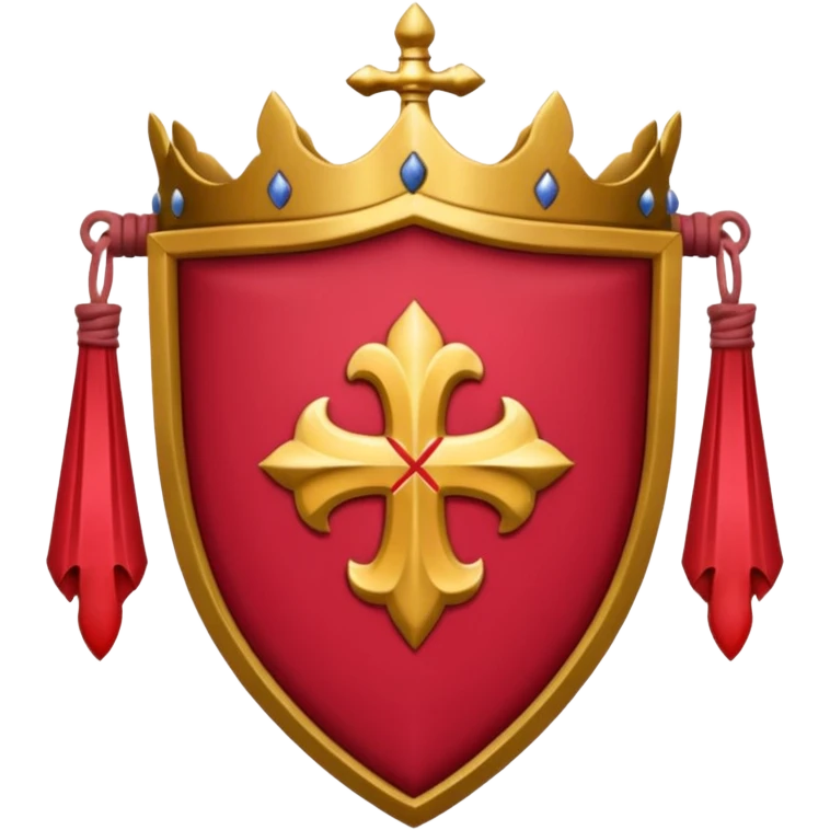 brasão sangrando medieval rosa de sangue vermelha emoji