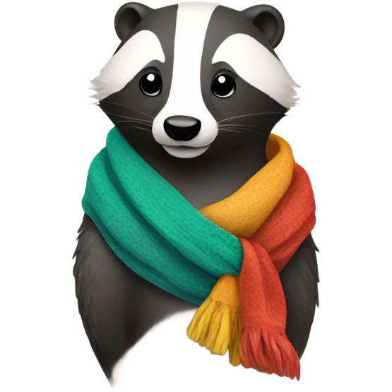 badger with scarf emoji