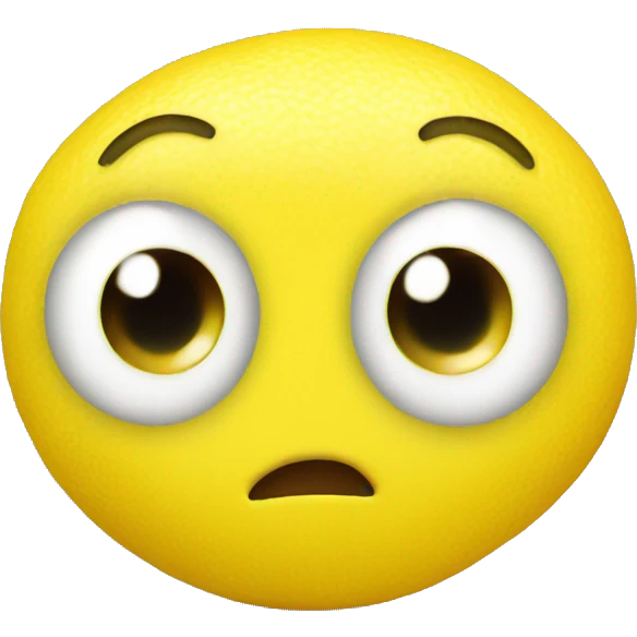 A lemon emoji with big cute happy eyes emoji