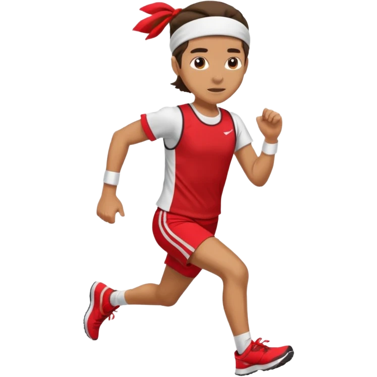 Runner with red headband emoji