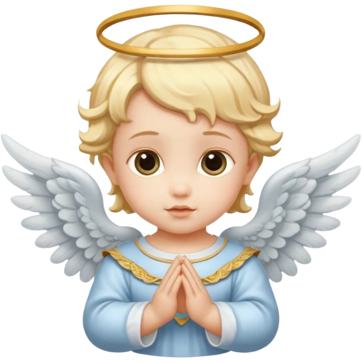  baby angel with wings renaissance emoji