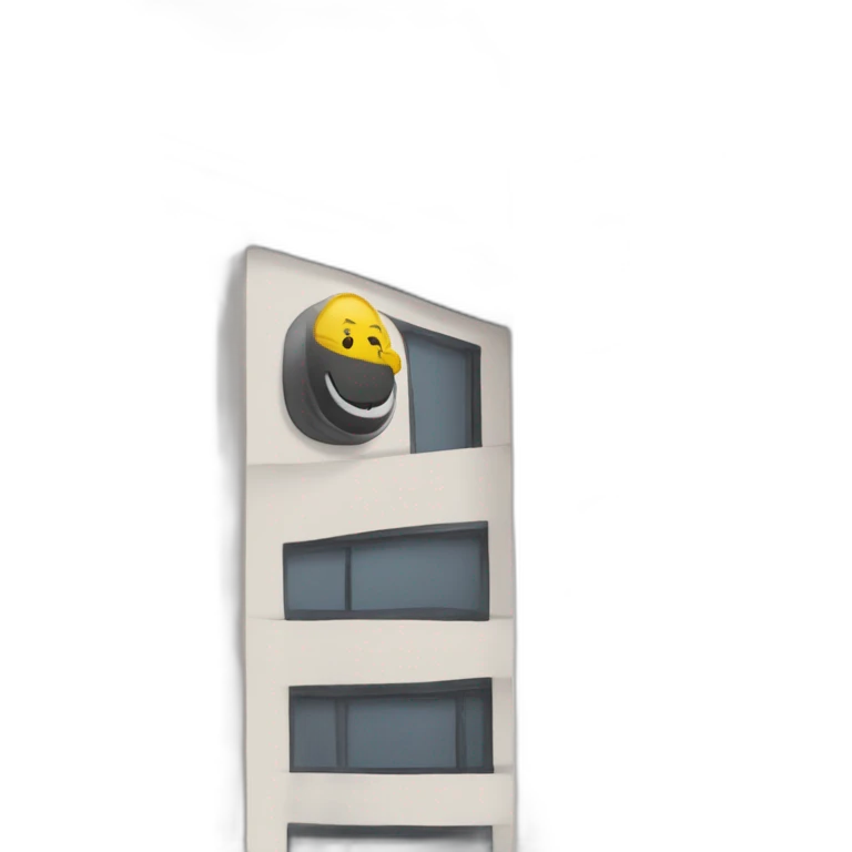 Un noir un chinois et un français sur un immeuble emoji