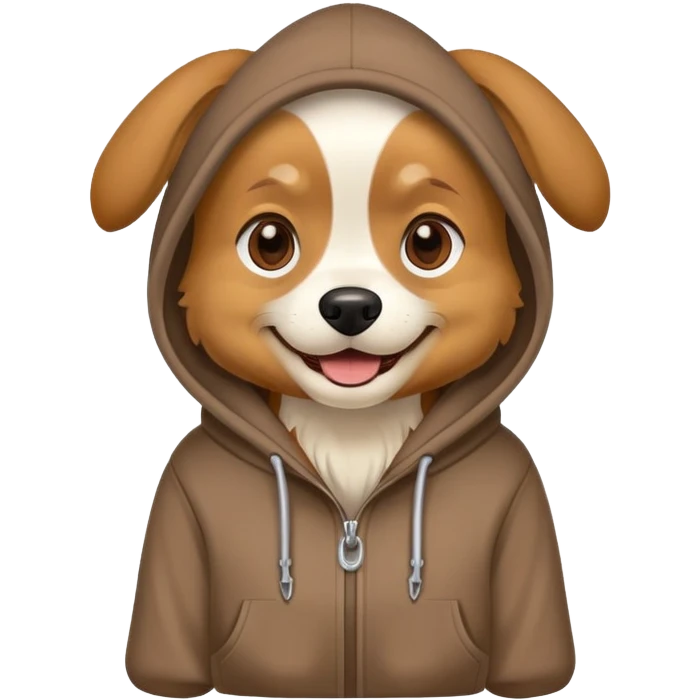 dog wearing hoodie  emoji