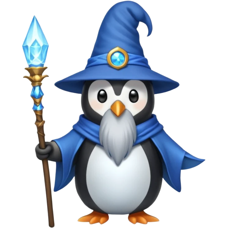 Penguin Wizard emoji