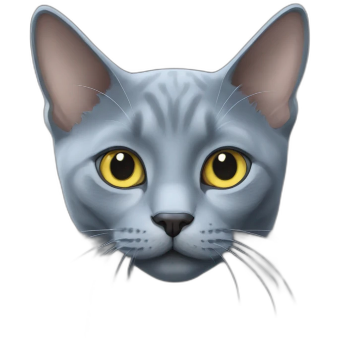 russian blue cat emoji