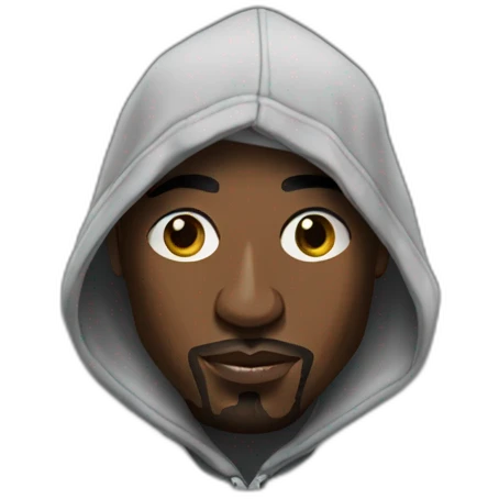 tupac wearing a hoodie emoji