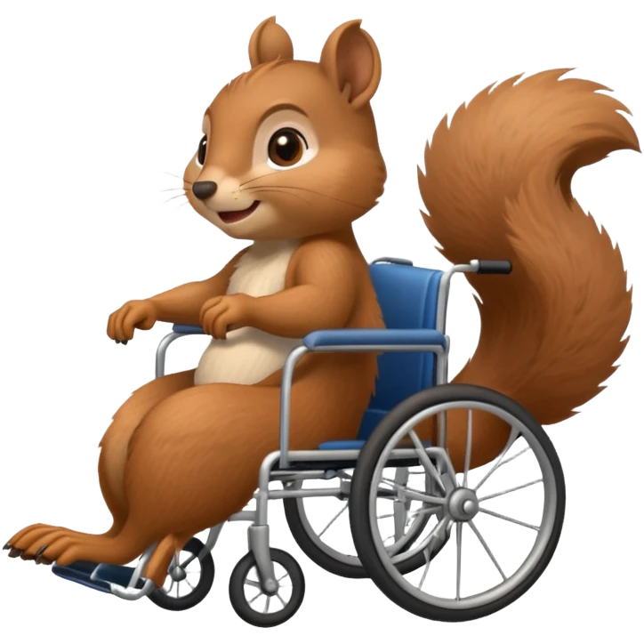 squirrel in a wheelchair emoji