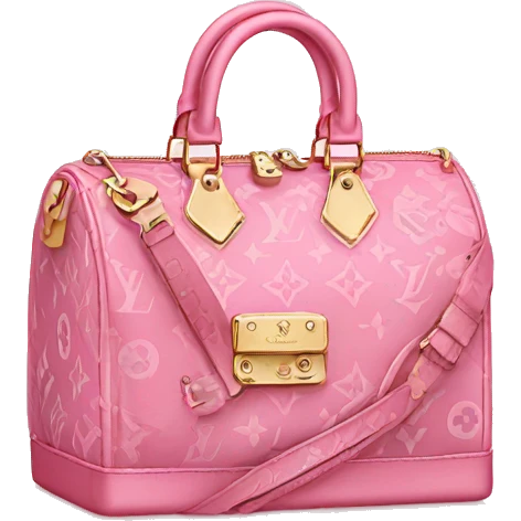 Pink Louis Vuitton bag   emoji