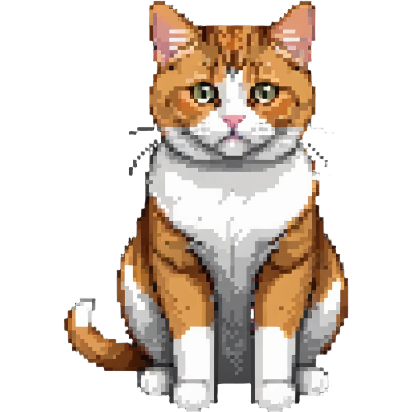 Ginger cat, black and white cat, calico cat, British shorthair cat emoji