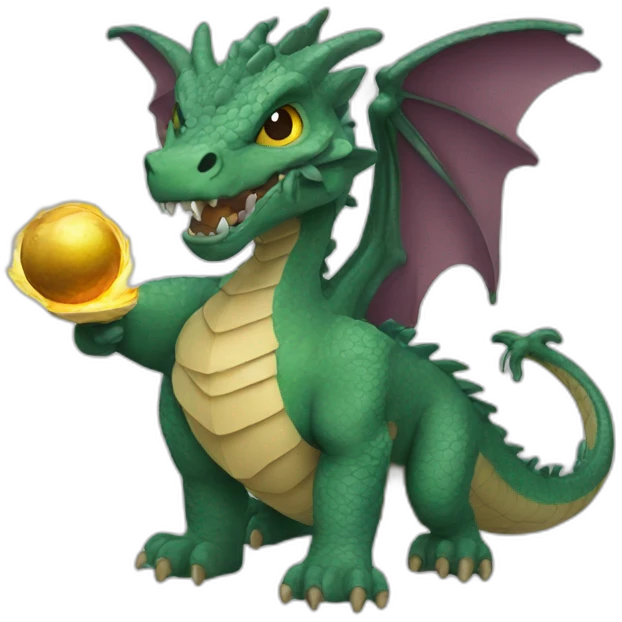 Dragón seeking a snitch emoji