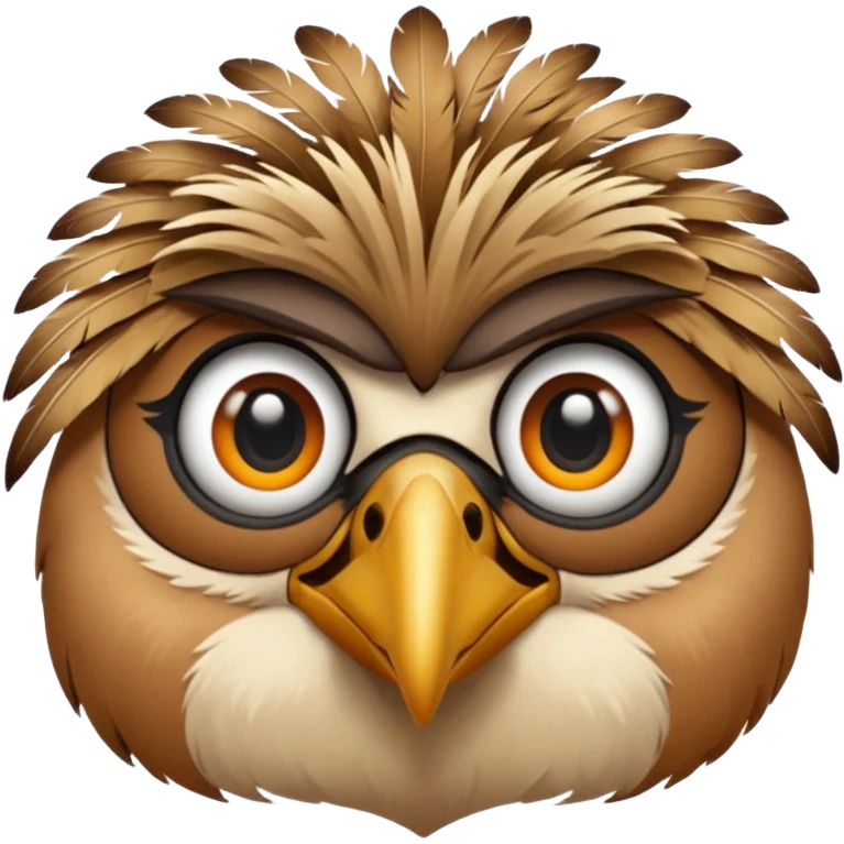 desert bird face emoji