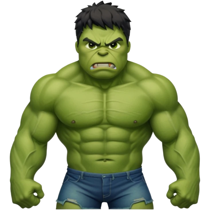 Hulk, angry green superhero emoji