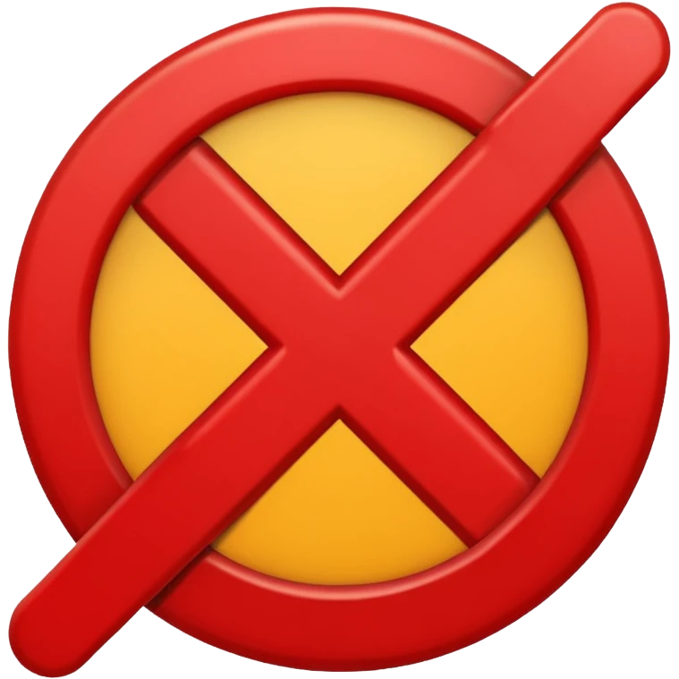 simbolo de denegado emoji