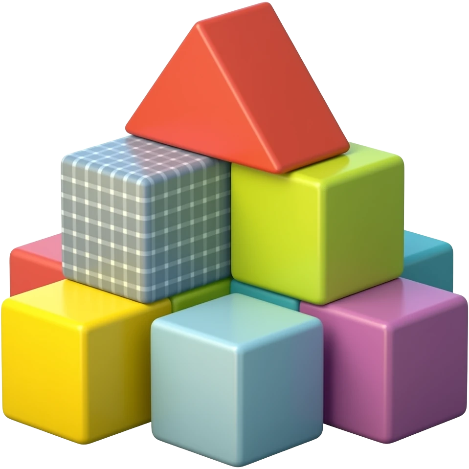 juego de bloques para bebes emoji