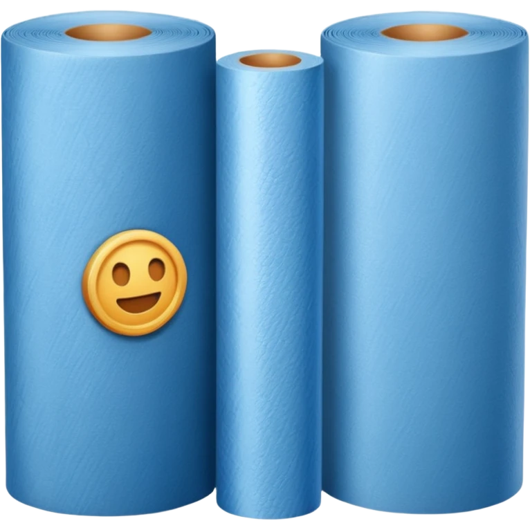 A roll of blue wallpaper  emoji
