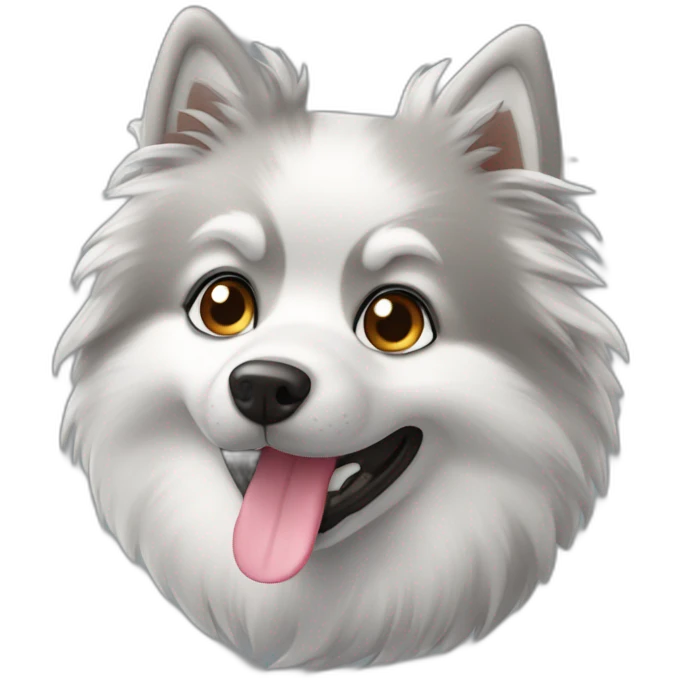 Gray spitz in hudi emoji