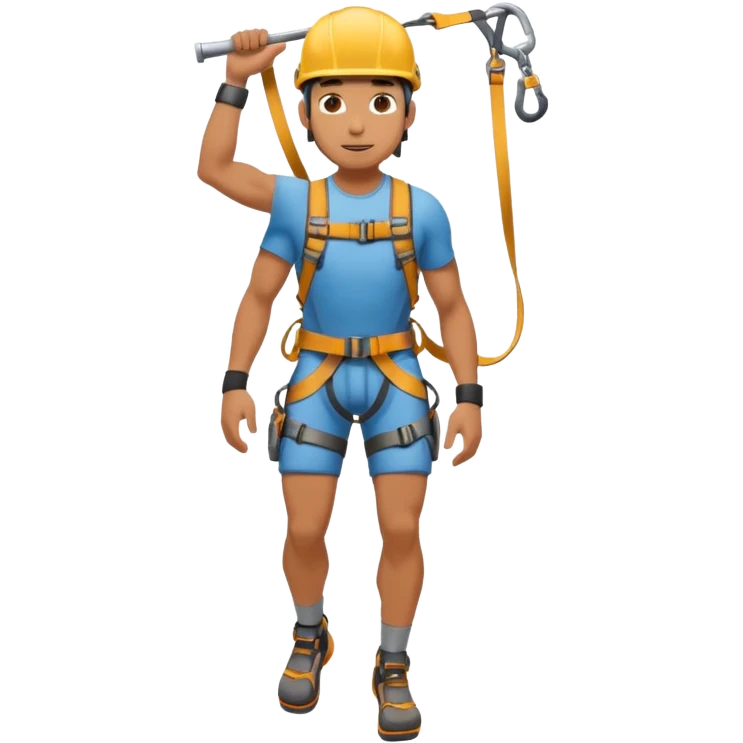 full body climber man emoji