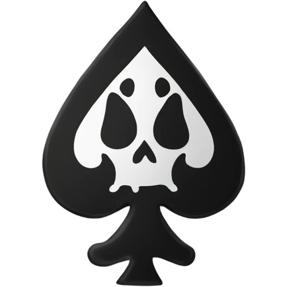 Black ace of spades  emoji