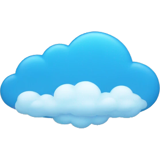 blue cloud emoji
