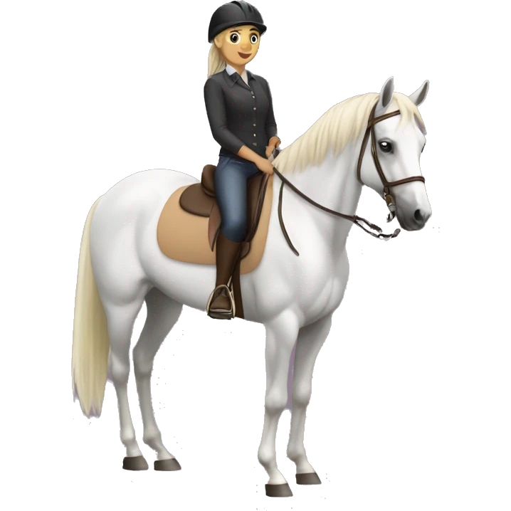 girl hobby horsing emoji