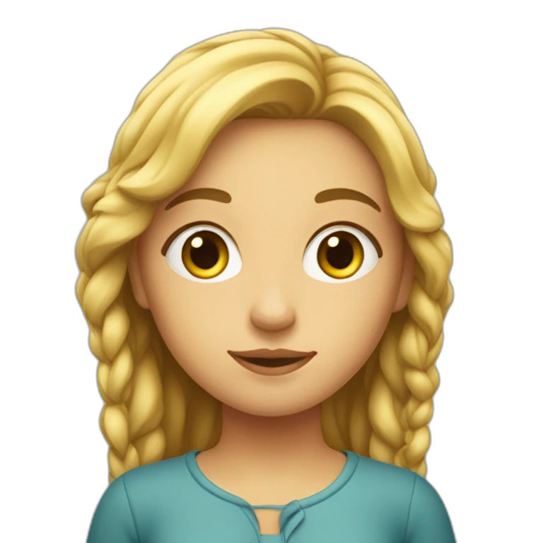 Fille avec une scoliose emoji