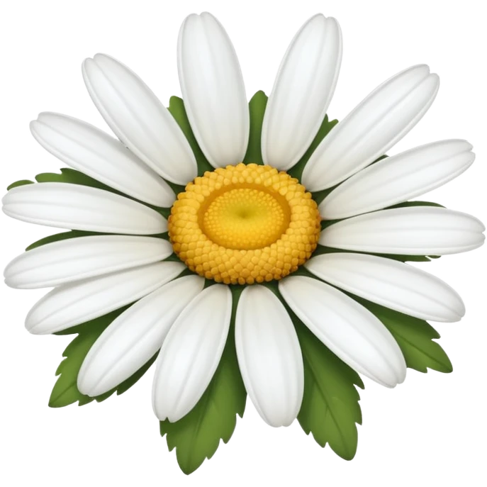 One white daisy flower emoji