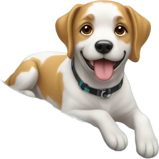 un chien sur la mer emoji