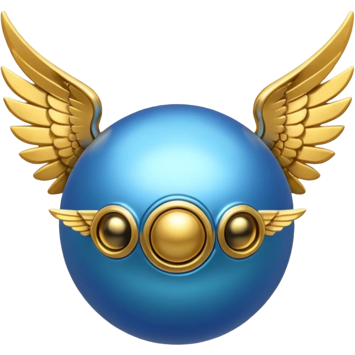 Blue snitch emoji