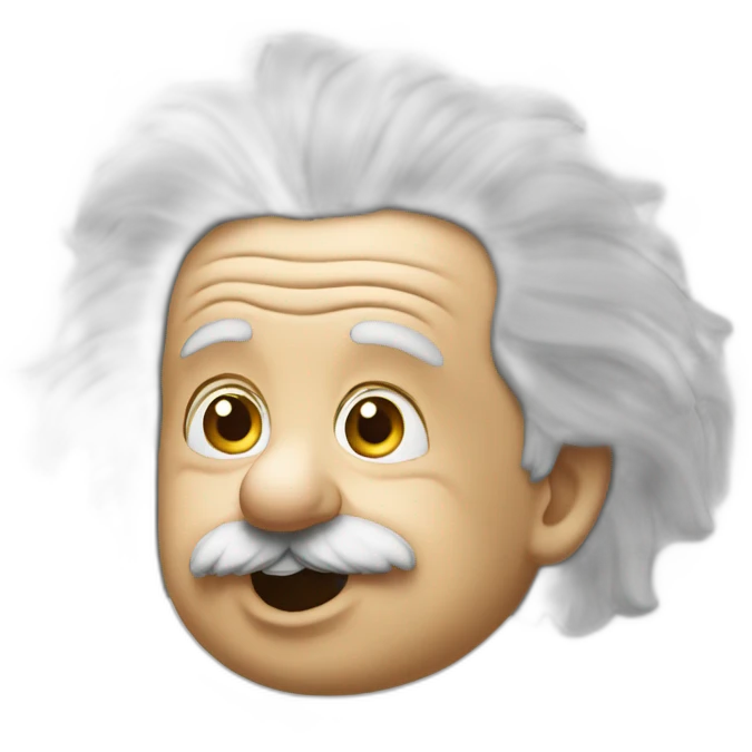 Einstein en train de pleurer emoji