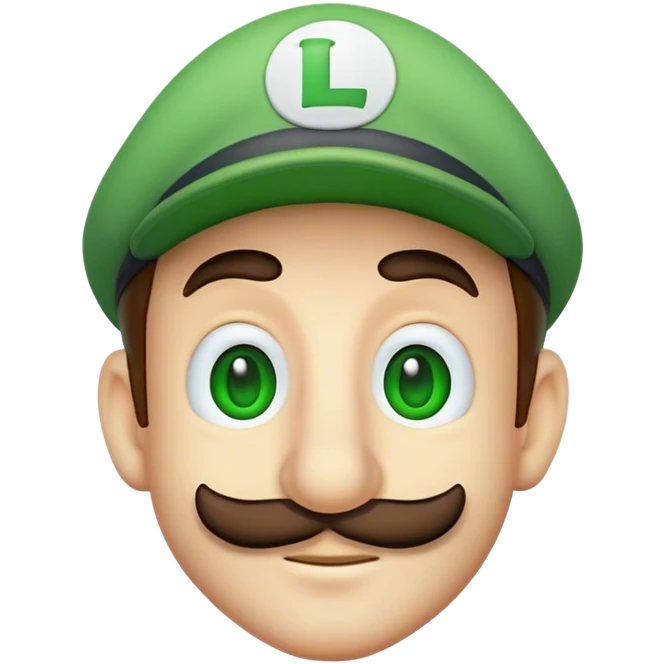 Luigi super mario bros emoji