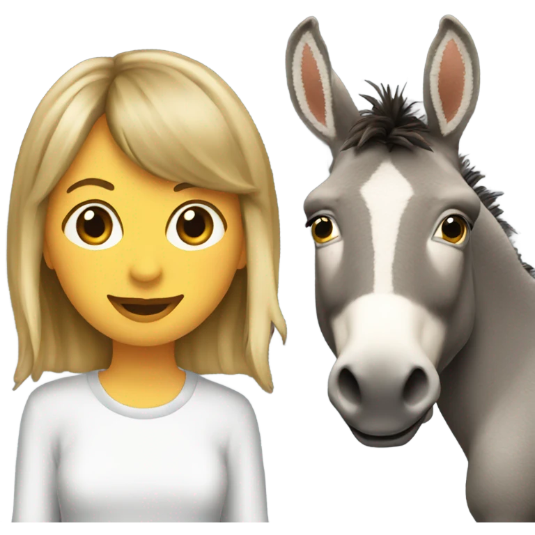 Taylor Swift and a donkey emoji