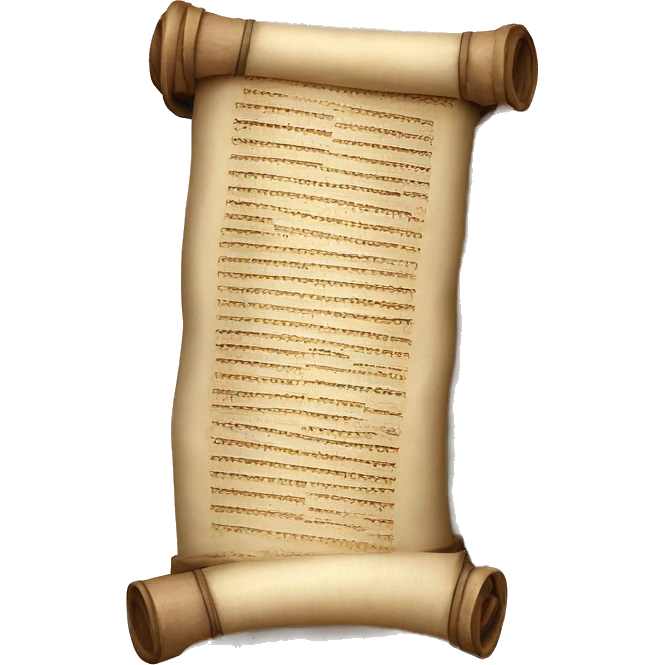 Rolled up Torah scroll emoji