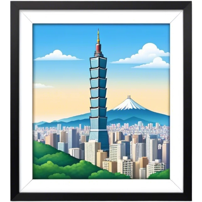 Taipei 101 big emoji