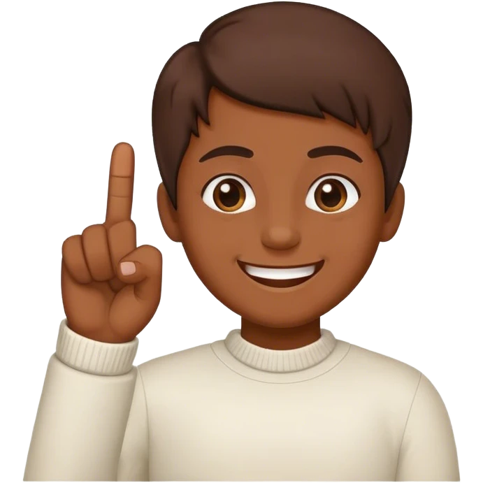 Smile with middle finger  emoji