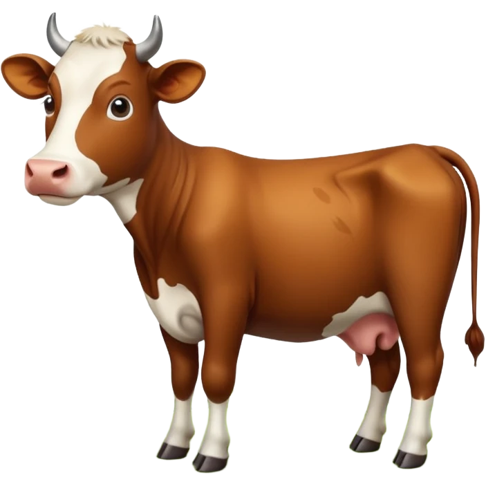 High resolution of A cow emoji