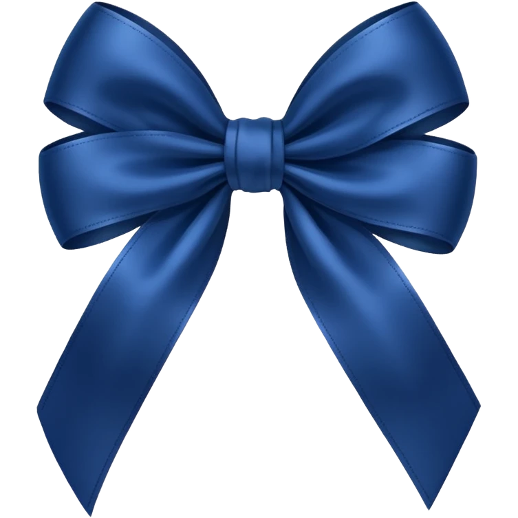 Laço azul escuro  emoji