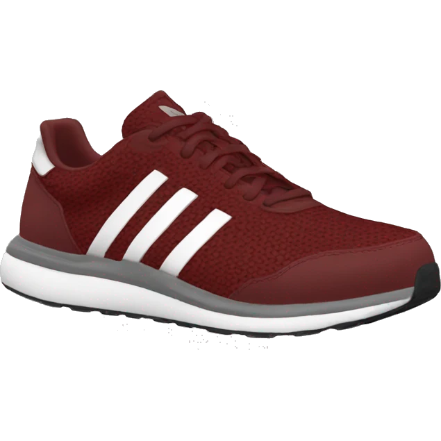 adidas dark red running shoes emoji