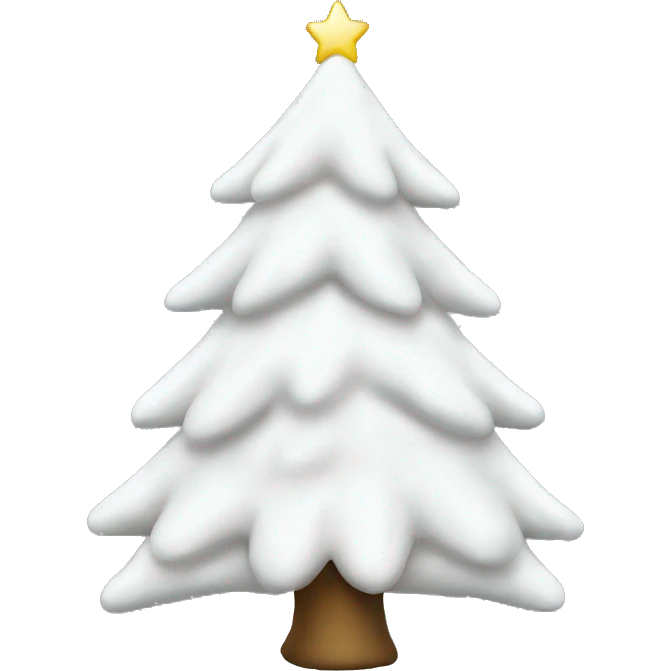 White Christmas tree emoji